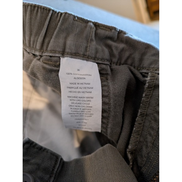 Savane Cargo Shorts Men's Sz 36-Khaki-Lot Of 2-Cotton/Polyester-7" inseam - Picture 6 of 14